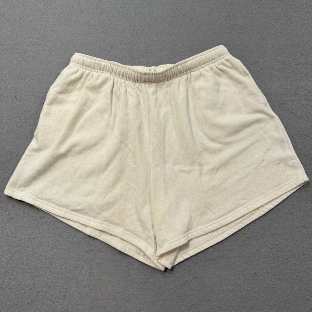 Aeropostale Sweat Shorts Women's Large White Relaxed Fit Loungewear Athleisure‎